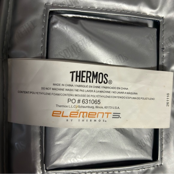 THERMOS Elementz Cooler Lunch Tote Soft Shell Hard Plastic Liner EZ access flap - Picture 11 of 14